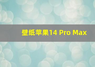 壁纸苹果14 Pro Max